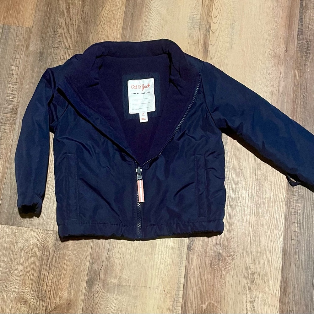 Cat & Jack Toddler Girls Fleece Lined Nylon Jacket